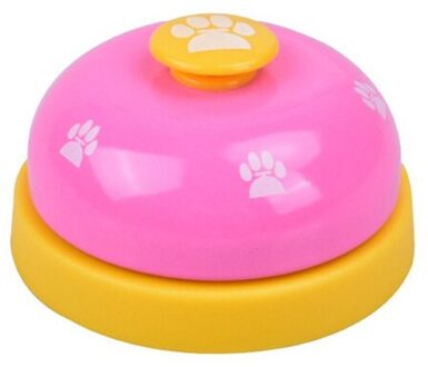 Huisdier Call Bell Hond Speelgoed Iq Training Hond Kat Voeden Ringer Educatief Speelgoed Huisdieren Speelgoed Interactieve Bell Eten Feeder roos rood