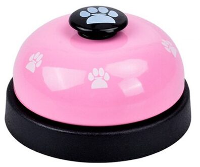 Huisdier Call Bell Hond Speelgoed Iq Training Hond Kat Voeden Ringer Educatief Speelgoed Huisdieren Speelgoed Interactieve Bell Eten Feeder Roze