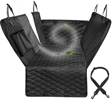 Huisdier Car Seat Cover Waterdicht Hond Carriers Auto Rear Back Seat Mat Voor Honden Katten Hommock Antislip Veiligheid hond Kussen Dierbenodigdheden zwart