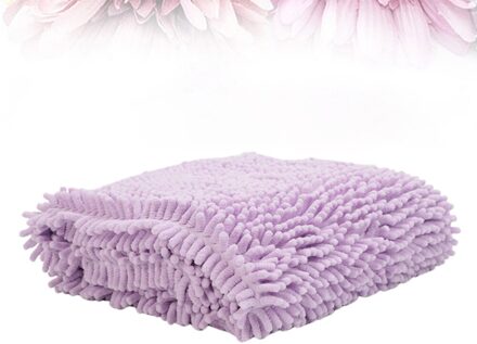 Huisdier Chenille Handdoek Hond Wateropname Handdoek Hond Chenille Douche Handdoek (Paars)