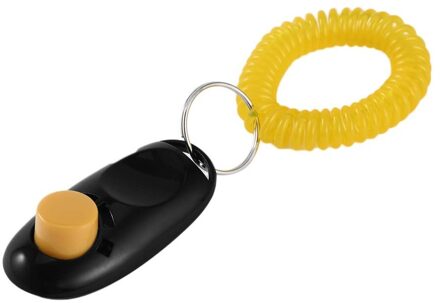 Huisdier Clicker Training Gehoorzaamheid Agility Trainer Hulp Wrist Strap Geweldig Met Sleutelhanger Voor Training Gehoorzaamheid/Agility Dierbenodigdheden 1pcsblack