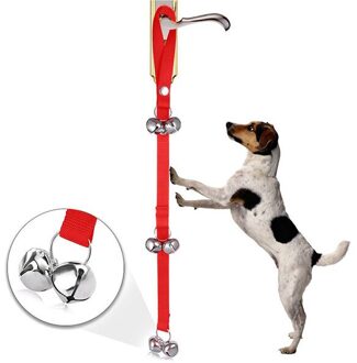 Huisdier Deurbellen Touw Training Speelgoed Hond Trein Deurbel Rinkelen Ropes Cord Alarm Deurbel Voor Honden Katten Verstelbare Dierbenodigdheden groen