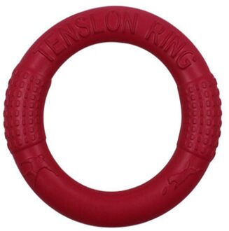 Huisdier Discs Eva Hond Training Ring Puller Bijtvast Drijvende Speelgoed Puppy Interactieve Grappig Outdoor Spelen Speelgoed 18cm in diameter / rood