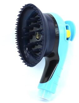 Huisdier Douche Sproeier Zachte Rubberen Massage Bad Douche Handheld Douchekop Huisdier Grooming Borstel Dierbenodigdheden Hond Bad Sproeier zwart