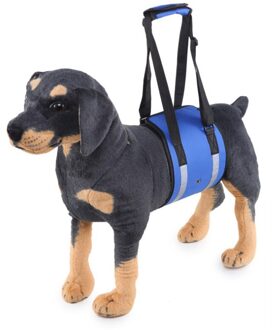 Huisdier Draagtas Duurzaam Polyester Hyena Met Huisdier Hand Strap Helpen Hond Bescherming Riem Blauw / L