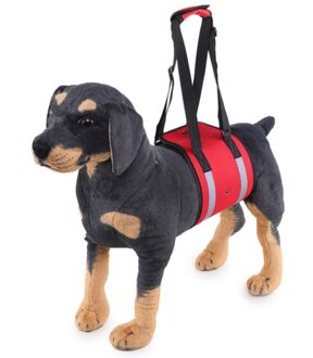 Huisdier Draagtas Duurzaam Polyester Hyena Met Huisdier Hand Strap Helpen Hond Bescherming Riem Rood / S