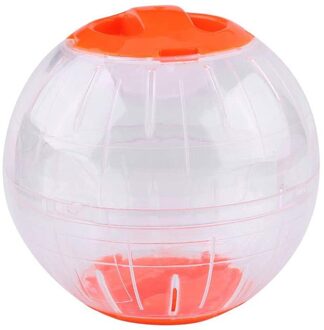 Huisdier Draaiende Bal Plastic Grounder Jogging Hamster Huisdier Kleine Oefening Speelgoed Hamster Accessoires Hamster Kristal Runner oranje