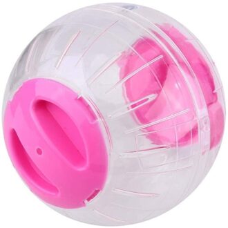 Huisdier Draaiende Bal Plastic Grounder Jogging Hamster Huisdier Kleine Oefening Speelgoed Hamster Accessoires Hamster Kristal Runner rood