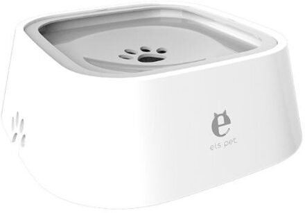 Huisdier Drijvende Kom Splash-Proof Geen Natte Mond Antislip Non-Nat Baard Hond Water Dispenser Drinken wastafel Feeder grijs