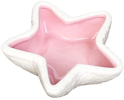 Huisdier Egel Hamster Keramische Zeester Voedsel Kom Schotel Drinken Opslag Container roze