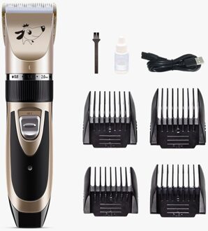 Huisdier Elektrische Tondeuse Oplaadbare Low-Noise Usb Kappers Set Hond Scheren Elektrische Kat Hond Haar Trimmer Grooming Cutter