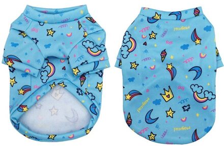 Huisdier Fleece Kleding Voor Herfst En Winter Klassieke Verdikking Jas Voor Kleine En Middelgrote Honden blauw / L