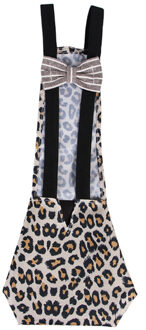 Huisdier Gevogelte Luiers Wasbaar Draagbare Nappy Voor Gans Cock Eend Kip Kip Duif Luier Ontlasting Positionering S/M/ L luipaard print / 13x34.5cm