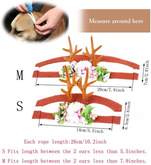 Huisdier Gewei Hoofdband Kerst Halloween Hoed Kostuum Voor Honden Katten Haar Accessoires zwart