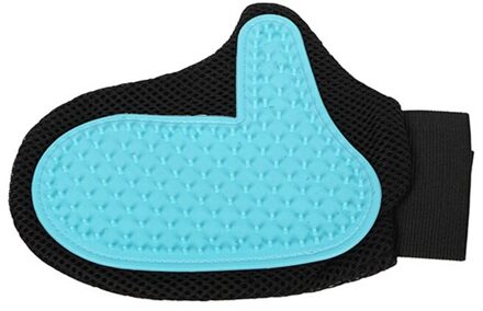 Huisdier Haar Handschoen Kam Pet Hond Kat Grooming Reinigingsborstel Handschoen Pet Hair Remover Gentle Efficiënte Massage Borstel Huisdieren Product blauw