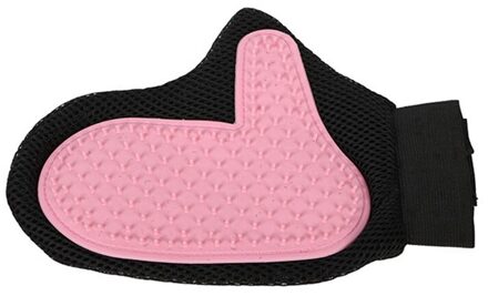 Huisdier Haar Handschoen Kam Pet Hond Kat Grooming Reinigingsborstel Handschoen Pet Hair Remover Gentle Efficiënte Massage Borstel Huisdieren Product roze