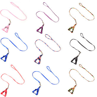 Huisdier Halsband Harness Leash Soft Walking Harness Lead Kleurrijke En Duurzaam Trekkabel Polyester 110 Cm Hond Accessoires