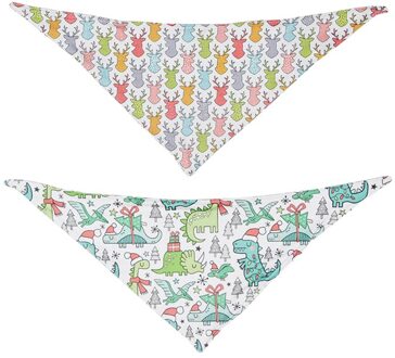 Huisdier Halsdoek 1Pcs Sjaal Waterdicht Afdrukken Bandana Slabbetjes Sjaal Kraag Huisdier Speeksel Handdoek Katoen Dubbele Gezicht Towe A / L