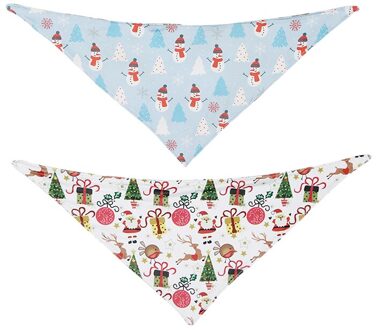 Huisdier Halsdoek 1Pcs Sjaal Waterdicht Afdrukken Bandana Slabbetjes Sjaal Kraag Huisdier Speeksel Handdoek Katoen Dubbele Gezicht Towe B / S