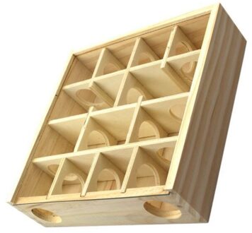 Huisdier Hamster Houten Doolhoven Tunnel Gerbil Rat Muis Muizen Kleine Dier Spelen Speelgoed MJ710 s 25cm