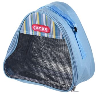 Huisdier Hamster Tote Bag Carriers Driehoek Mesh Pouch Case Draagbare Kleine Dier cavia Reizen Handtas Hamster Kooi AS 2blauw