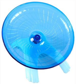 Huisdier Hamster Vliegende Schotel Oefening Eekhoorn Wiel Hamster Muis Running Disc Rat Speelgoed Kooi Kleine Dier Hamster Accessoires blauw
