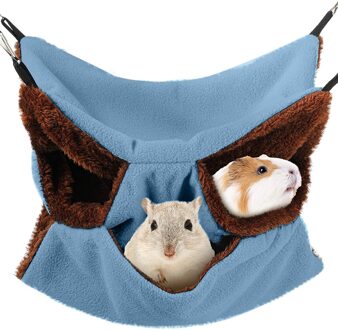 Huisdier Hangmat Double-Layer Pluche Soft Winter Warm Opknoping Nest Slapen Bed Kleine Huisdieren Hamster Eekhoorn Chinchilla Huis