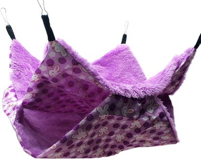 Huisdier Hangmat Double-Layer Pluche Zachte Opknoping Nest Slapen Bed Kleine Winter Warm Huisdieren Hamster Eekhoorn Chinchilla Huis