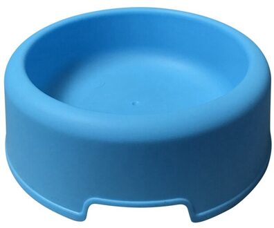 Huisdier Hars Ronde Kom Basic Voedsel Schotel En Water Feeder Voor Honden En Katten Te Schoon Comedero Perro Pet voeden Producten Blauw