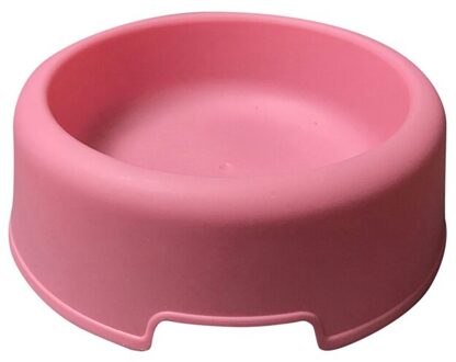 Huisdier Hars Ronde Kom Basic Voedsel Schotel En Water Feeder Voor Honden En Katten Te Schoon Comedero Perro Pet voeden Producten Roze