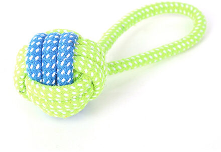 Huisdier Hond Speelgoed Katoenen Bal Puppy Chew Molaire Speelgoed Tanden Schoon Groen Touw Duurzaam Gevlochten Touw Funny Tool Voor Outdoor traning Style2