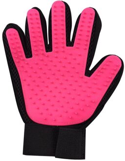 Huisdier Hond Verwijderen Haar Borstel Links Rechterhand Handschoen Voor Honden Katten Grooming Borstel Handschoen Hond Kat Bad Reiniging Massage kammen Levert links hand