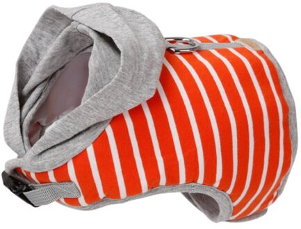 Huisdier Hoodie Harnas Met Leiband Rood / S