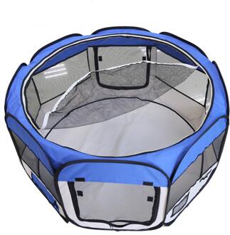 Huisdier Huis Tent Opvouwbare Extra Grote Ruimte Tent Bed Box Voor Pet Puppy Honden Katten Waterdichte Oefening Hekken kennel Hwc blauw