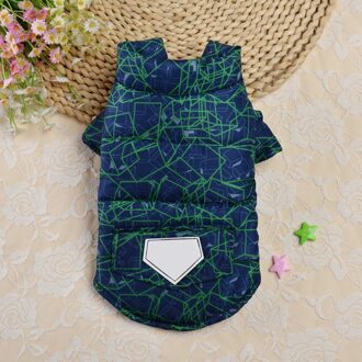 Huisdier Jas Honden Huisdier Herfst Winter Katoen Gewatteerde Jas Honden Puppy Warm Verdikte Stand-Up Kraag Donsjack G / L