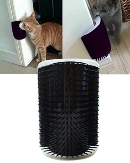 Huisdier Kam Verwijderbare Cat Hoek Krassen Wrijven Borstel Huisdier Ontharing Massage Kam Huisdier Verzorgen Schoonmaakproducten zwart