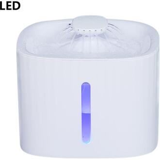 Huisdier Kat Fontein Led Blauw Licht Usb Aangedreven Automatische Water Dispenser Kat Feeder Drinken Filter Huisdier Kat Water Kom Voor katten Honden C met licht