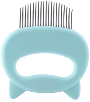 Huisdier Kat Grooming Massage Borstel met Shell Vormige Handvat Haar Remover Pet Grooming Massage Tool DG