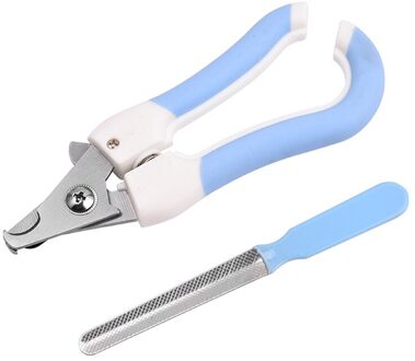Huisdier Kat Hond Nagelknipper Cutter Met Sikkel Rvs Grooming Schaar Clippers blauw