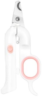 Huisdier Kat Hond Nagelknipper Snijmachine Schoonheid Schaar Led Verlichting Grooming Klauw Nagels Trimmer roze