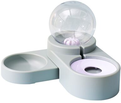 Huisdier Kat Hond Water Voedsel Feeder Automatische Dispenser 1.8L Bubble Container Roestvrijstalen Kom Voor Drinken Eten Verkoop blauw