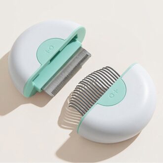 Huisdier Kat Ontharing Kint Open Massage Kam Creatieve 2 In 1 Ronde 2Pcs Ge-Mini Huisdier Kam kort HAIR B