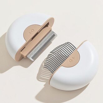 Huisdier Kat Ontharing Kint Open Massage Kam Creatieve 2 In 1 Ronde 2Pcs Ge-Mini Huisdier Kam lang HAIR C
