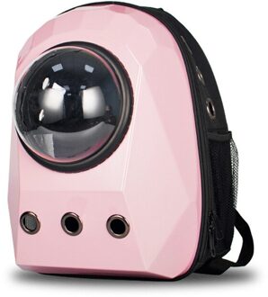 Huisdier Kat Rugzak Pet Carrier Bag Reizen Kitty Dubbele Schoudertas Ruimte Capsule Hond Rugzak Voor Kleine Huisdier Handtas Kat carrying roze