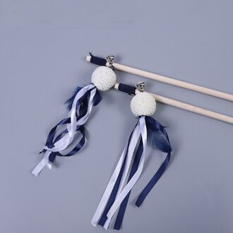 Huisdier Kat Teaser Speelgoed Veer Linnen Wand Cat Catcher Teaser Stok Kat Interactief Speelgoed Houten Staaf Muis Speelgoed Met Mini bell 6