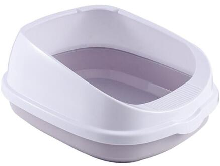 Huisdier Kat Wc Ondersteek Anti Splash Katten Kattenbak Hond Lade Met Scoop Kitten Hond Schoon Toilette Thuis Plastic Zand doos Levert A1 / 48x40x21cm
