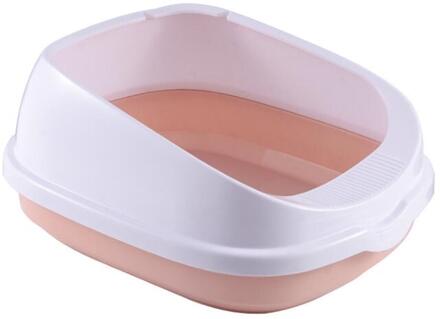 Huisdier Kat Wc Ondersteek Anti Splash Katten Kattenbak Hond Lade Met Scoop Kitten Hond Schoon Toilette Thuis Plastic Zand doos Levert A2 / 55.5x45x25cm