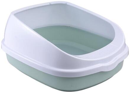 Huisdier Kat Wc Ondersteek Anti Splash Katten Kattenbak Hond Lade Met Scoop Kitten Hond Schoon Toilette Thuis Plastic Zand doos Levert A3 / 40x33.5x17cm