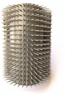 Huisdier Kat Zelf Groomer Met Catnip Grooming Tool Ontharing Borstel Kam Voor Katten Haar Verlies Trimmen Hond Kat Massage apparaat Grijs