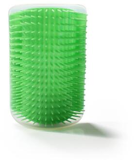 Huisdier Kat Zelf Groomer Met Catnip Grooming Tool Ontharing Borstel Kam Voor Katten Haar Verlies Trimmen Hond Kat Massage apparaat groen